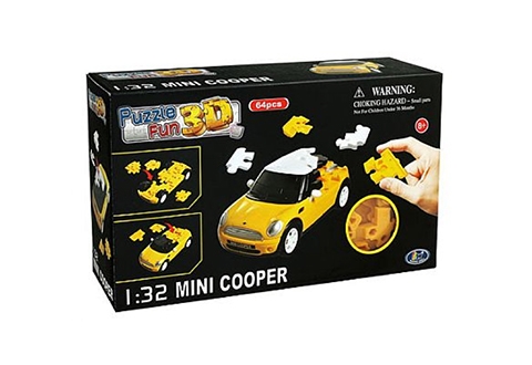 Mini Cooper желтый матовый